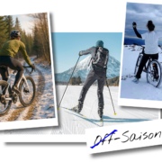 Sportarten im Winter - Graveln - ski-langlauf - Mountainbike-Fahren