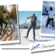 Sportarten im Winter - Graveln - ski-langlauf - Mountainbike-Fahren
